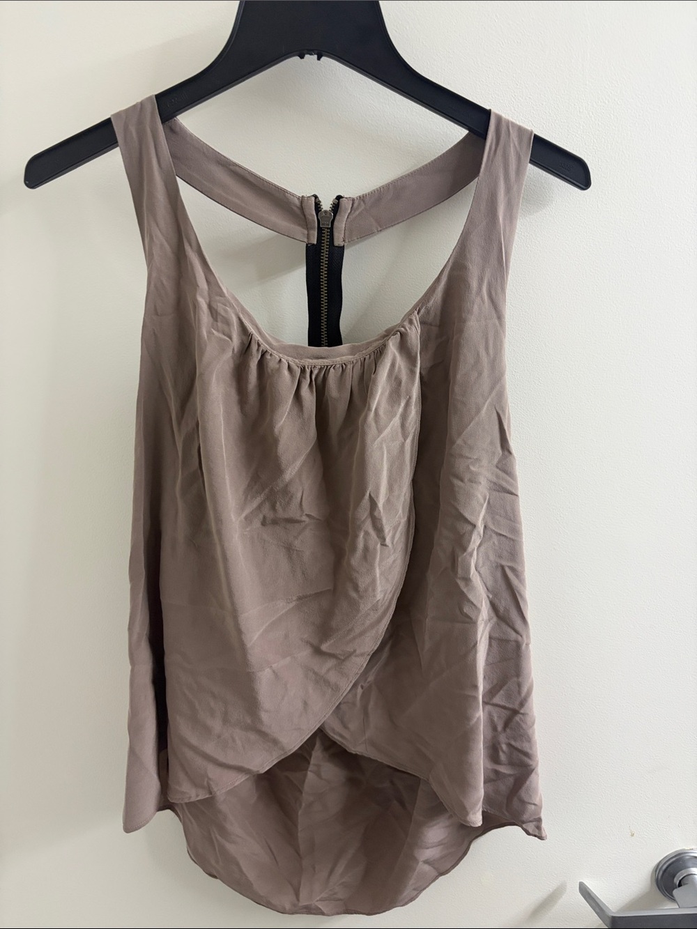 Dolce Vita Taupe Layered Sleeveless Tank